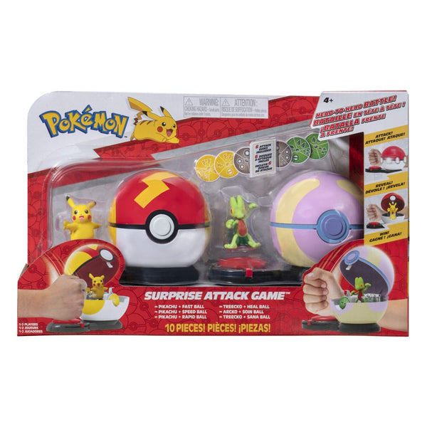 Pokemon - Pikachu & Treecko: Surprise Attack Game - PVC Figur