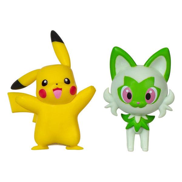 Pokemon - Pikachu & Sprigatito: Pokémon Battle - PVC Figurer