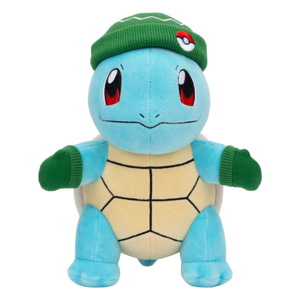 Pokemon - Squirtle: grøn hue og vante (20cm) - Bamse