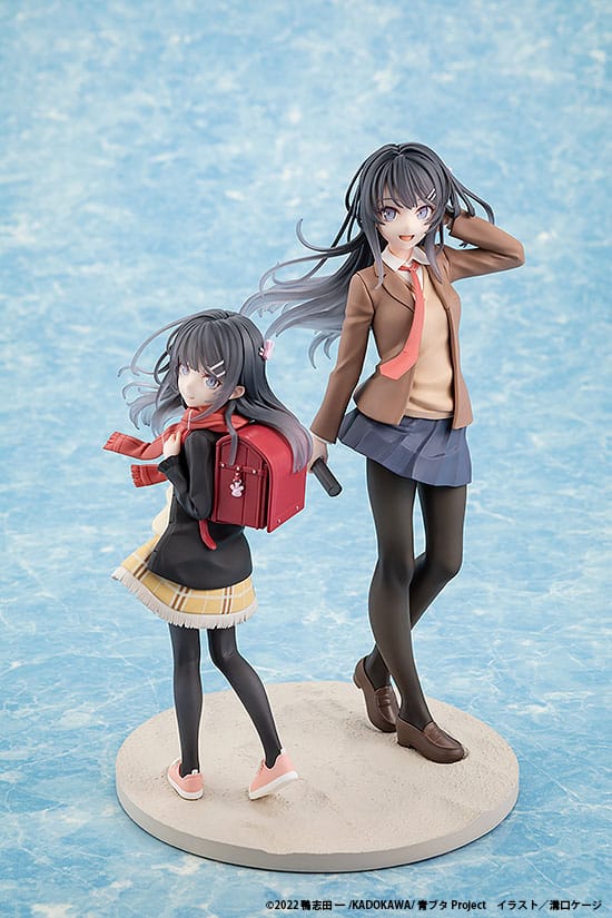 Rascal Does Not Dream of a Knapsack Kid - Mai Sakurajima: High School Graduation Ver. & Knapsack Kid - PVC Statue (19 cm)