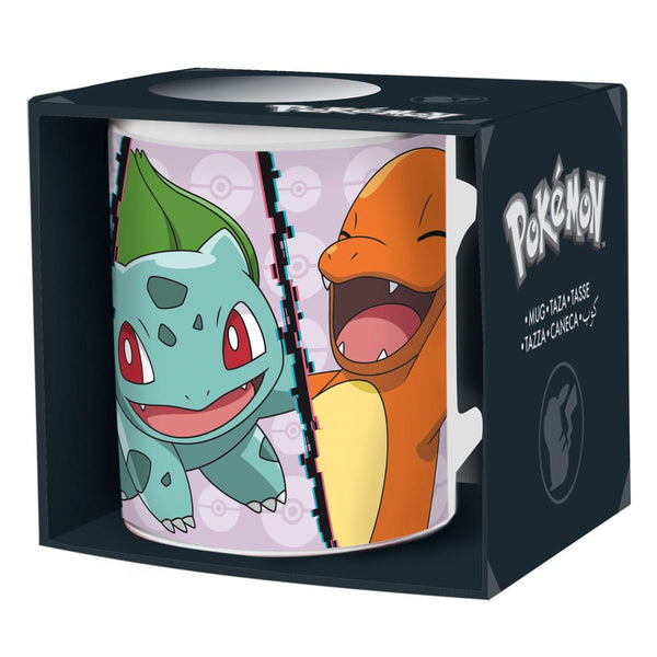 Pokemon - Kanto Starters & Pikachu Krus - 320 ml