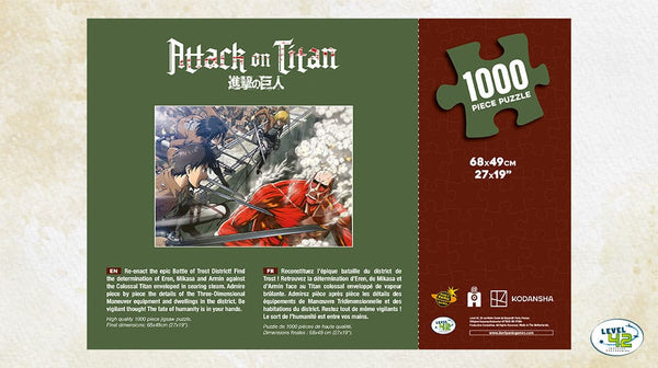 Attack on Titan - Fight Puslespil - 1000 brikker