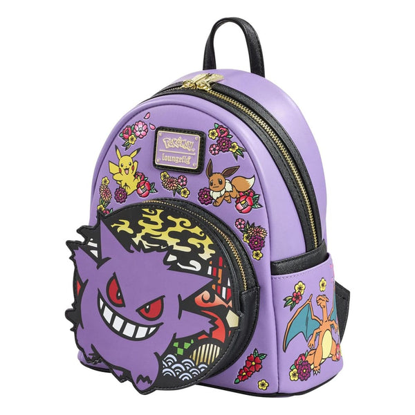 Pokémon - Gengar: Embroidered Wagara Ver. - Mini Rygsæk (23 x 12 x 27 cm)