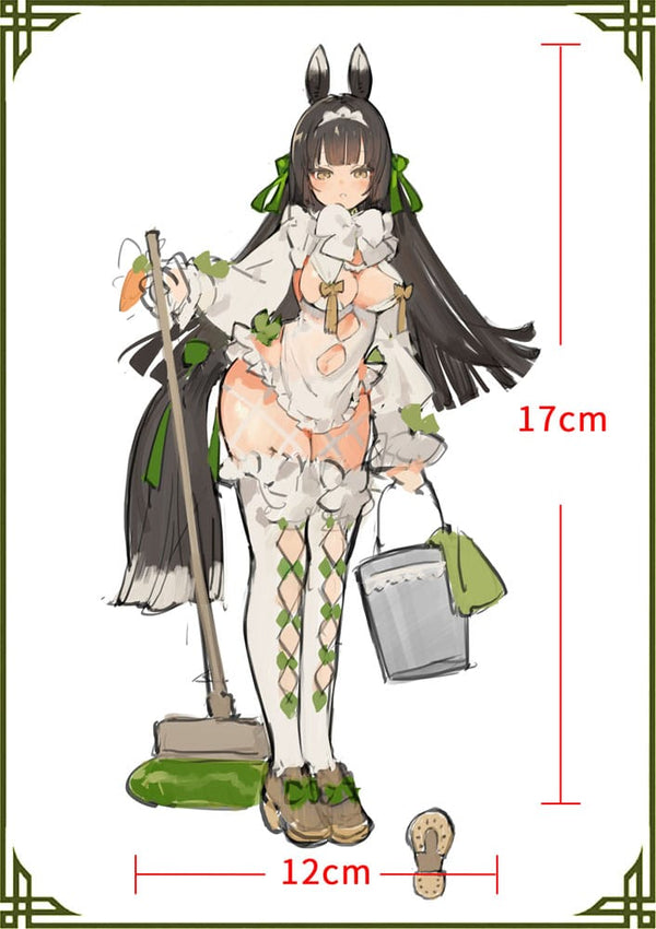 Original Character  - Horse Different Species Horse Maid Midori-chan af Kageboushi - 1/7 PVC figur