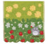 My Neighbor Totoro - Flowers & Strawberries - Mini Håndklæde (25 x 25 cm)