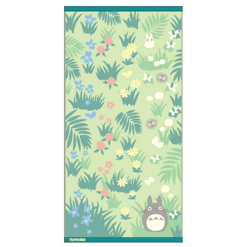 My Neighbor Totoro - Totoro & Butterfly - Stor Badehåndklæde (60 x 120 cm)