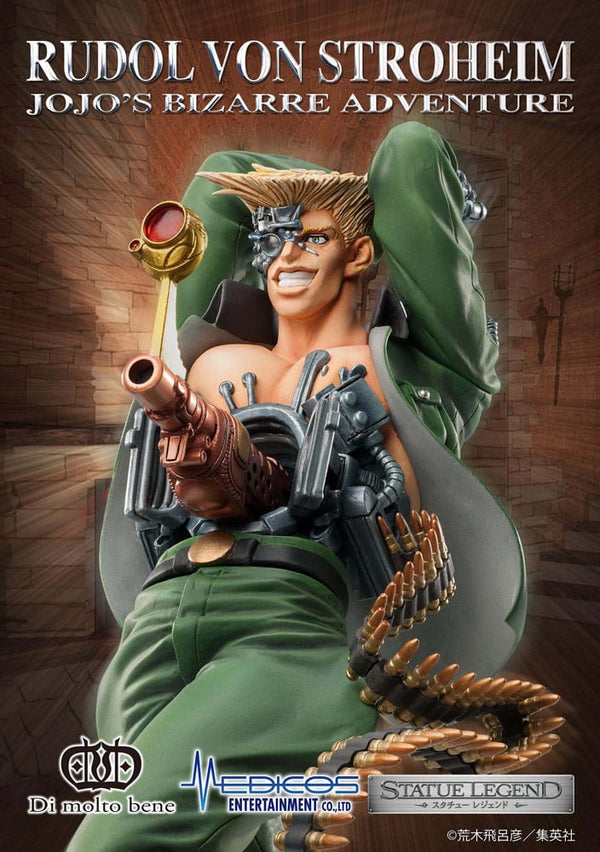 JoJo's Bizarre Adventure - Rudol von Stroheim: Legend ver. - PVC figur (Forudbestilling)