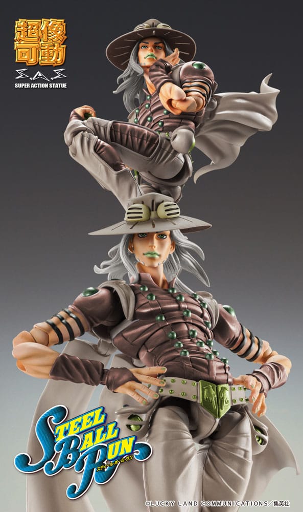 JoJo's Bizarre Adventure - Gyro Zeppeli - Super Action Figur (16 cm)