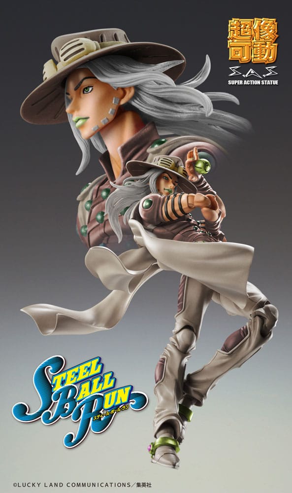 JoJo's Bizarre Adventure - Gyro Zeppeli - Super Action Figur (16 cm)
