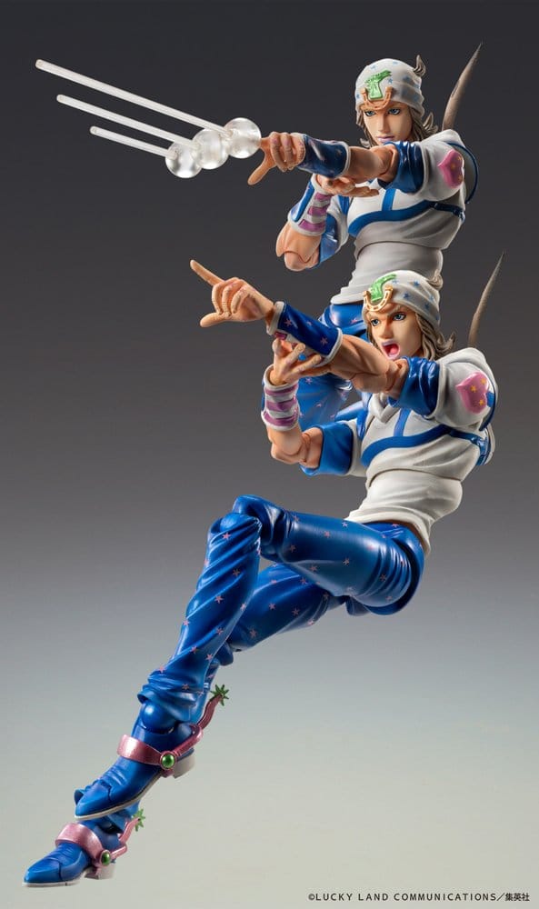 JoJo's Bizarre Adventure - Johnny Joestar: Part 7: Steel Ball Run Ver. - Super Chozokado Action Figur (15 cm)