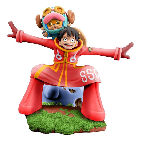 One Piece - Luffy, Chopper, Nami & Zoro: Petitrama Logbox Re Birth Egghead Set Ver. - PVC Figur