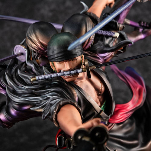 One Piece - Roronoa Zoro: Demon Spirit Kyuutouryuu Asura Ver. - Excellent Model P.O.P PVC Statue (17 cm)