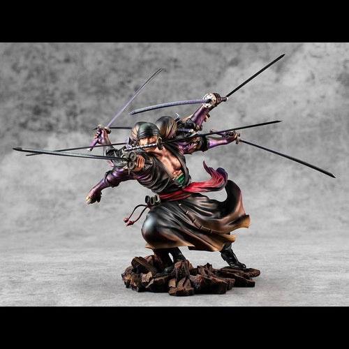 One Piece - Roronoa Zoro: Demon Spirit Kyuutouryuu Asura Ver. - Excellent Model P.O.P PVC Statue (17 cm)