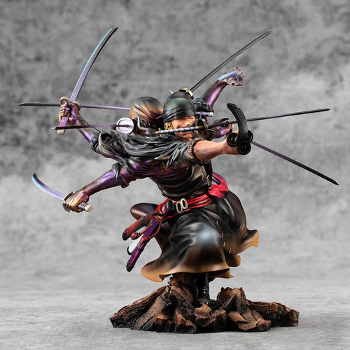 One Piece - Roronoa Zoro: Demon Spirit Kyuutouryuu Asura Ver. - Excellent Model P.O.P PVC Statue (17 cm)