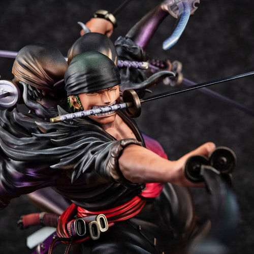One Piece - Roronoa Zoro: Demon Spirit Kyuutouryuu Asura Ver. - Excellent Model P.O.P PVC Statue (17 cm)