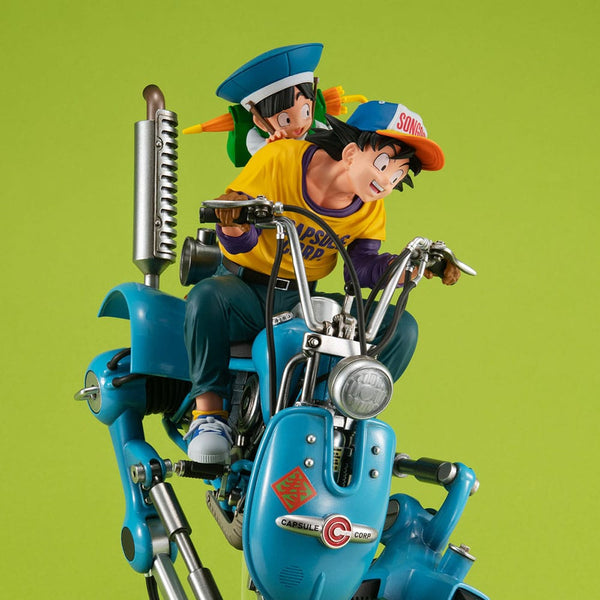 Dragonball Z - Son Goku & Son Gohan & Robot med to ben - Desktop Real McCoy EX PVC Diorama (20 cm)