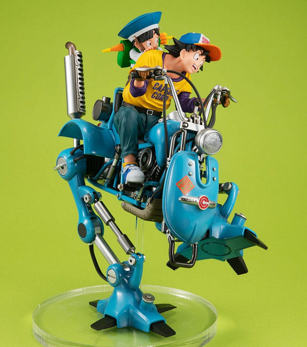 Dragonball Z - Son Goku & Son Gohan & Robot med to ben - Desktop Real McCoy EX PVC Diorama (20 cm)