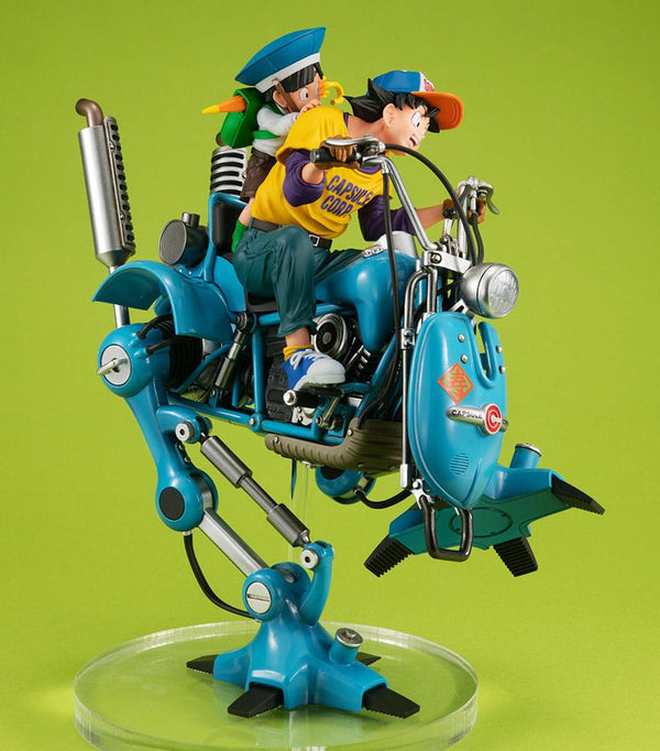 Dragonball Z - Son Goku & Son Gohan & Robot med to ben - Desktop Real McCoy EX PVC Diorama (20 cm)