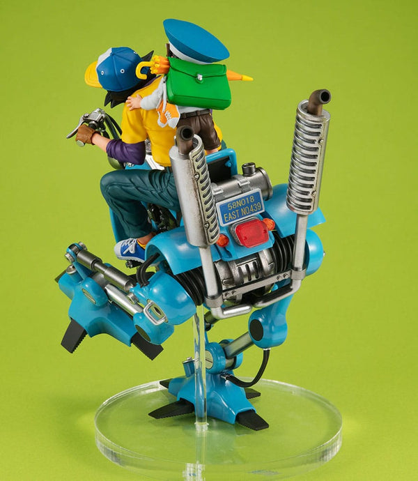 Dragonball Z - Son Goku & Son Gohan & Robot med to ben - Desktop Real McCoy EX PVC Diorama (20 cm)
