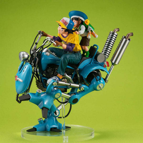Dragonball Z - Son Goku & Son Gohan & Robot med to ben - Desktop Real McCoy EX PVC Diorama (20 cm)