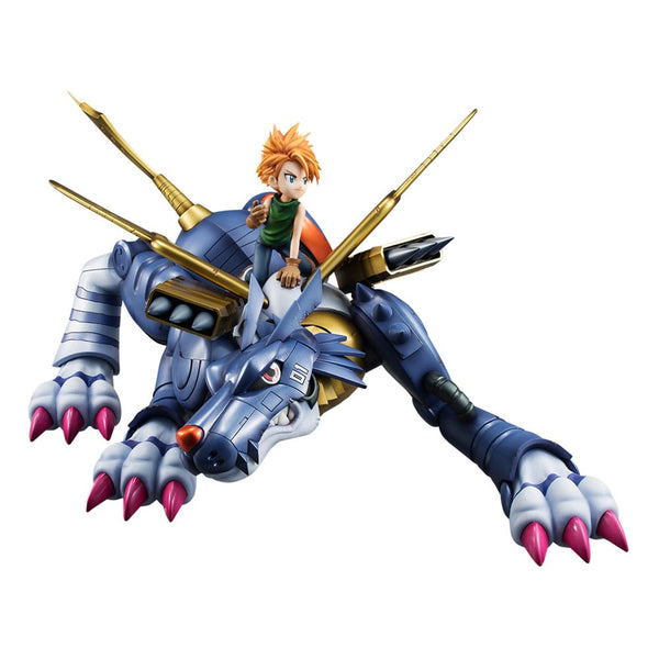 Digimon Adventure - Metal Garurumon & Ishida Yamato - G.E.M. PVC Statue (30 cm)