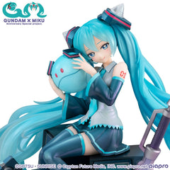 Mobile Suit Gundam x Hatsune Miku - Hatsune Miku: 45th Anniversary Ver. - Lucrea PVC Statue (17 cm)