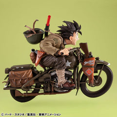 Dragonball Z - Son Goku & Motorcykel - Desktop Real PVC Diorama (18 cm)