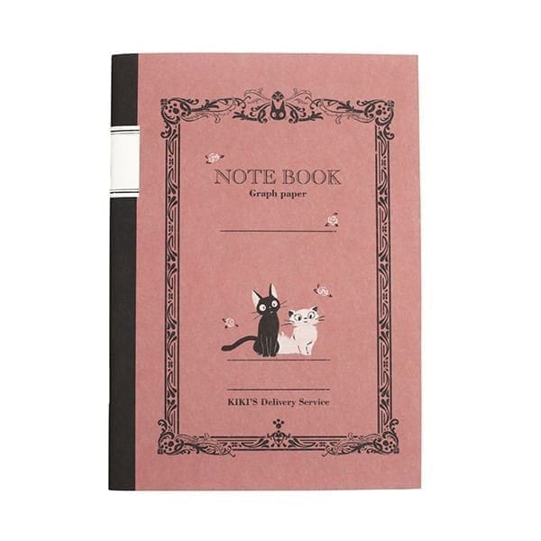 Kiki´s Delivery Service - Jiji - Retro Rød Notebog (12 x 18 cm)