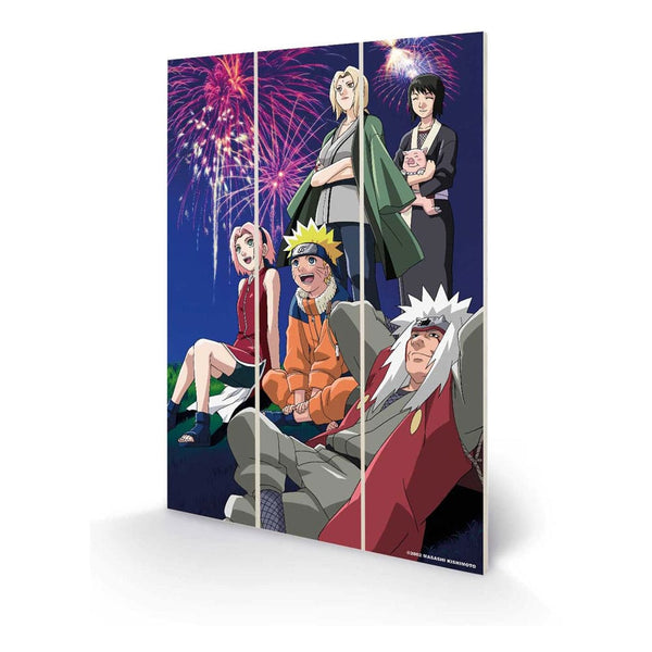 Naruto - A Time For Celebration - Print på Træ