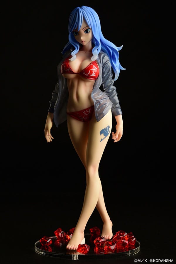 Fairy Tail - Juvia Lockser: Gravure Style See-Through Red Bikini ver. - 1/6 PVC figur