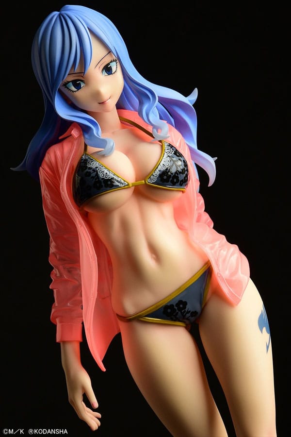 Fairy Tail - Juvia Lockser: Gravure Style See-Through Black Bikini ver. - 1/6 PVC figur