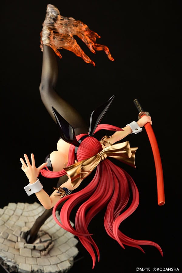 Fairy Tail - Erza Scarlet: High Kick Black Bunny ver. - 1/6 PVC figur