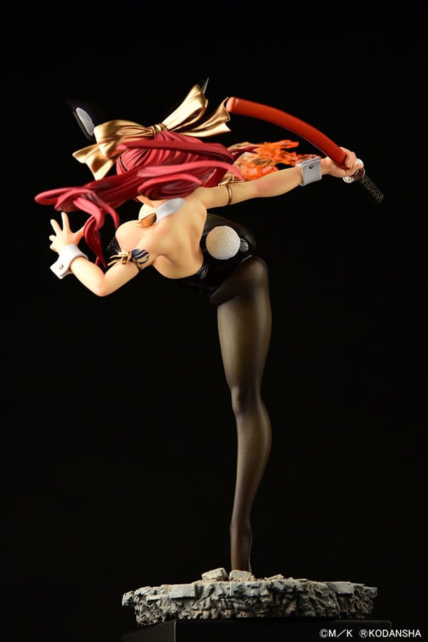 Fairy Tail - Erza Scarlet: High Kick Black Bunny ver. - 1/6 PVC figur