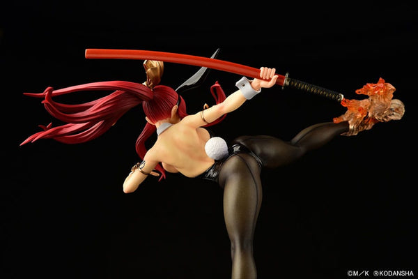 Fairy Tail - Erza Scarlet: High Kick Black Bunny ver. - 1/6 PVC figur