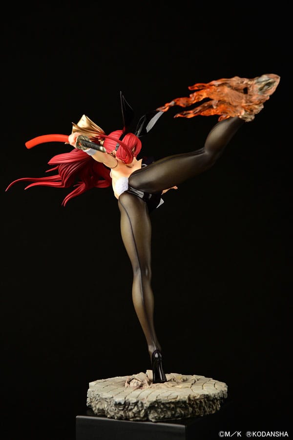 Fairy Tail - Erza Scarlet: High Kick Black Bunny ver. - 1/6 PVC figur