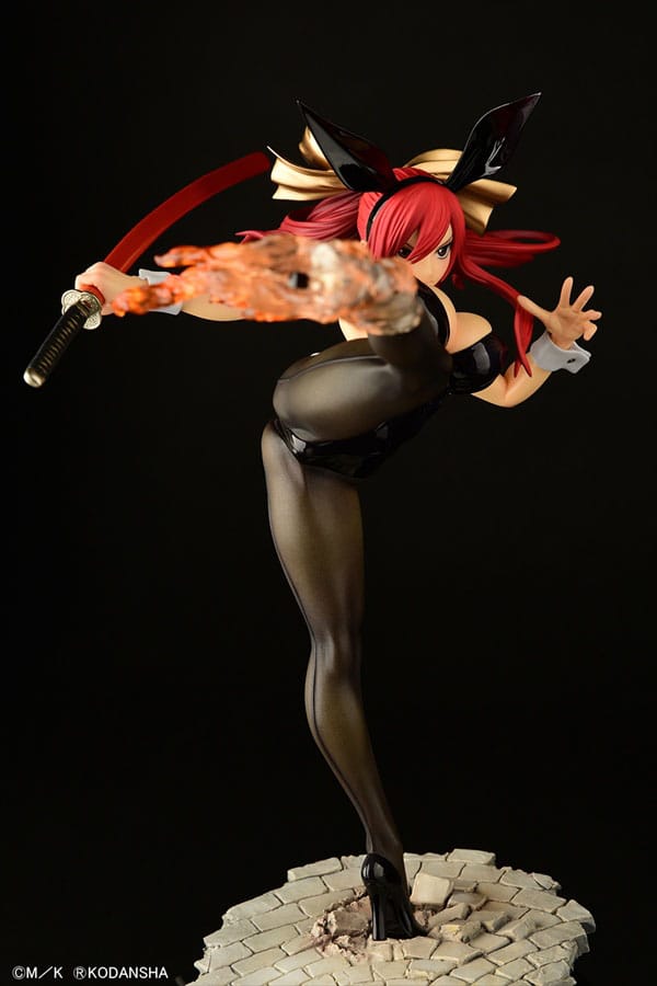 Fairy Tail - Erza Scarlet: High Kick Black Bunny ver. - 1/6 PVC figur