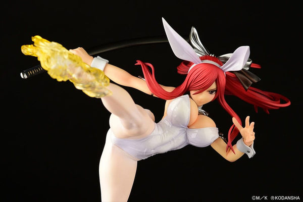 Fairy Tail - Erza Scarlet: High Kick White Bunny ver. - 1/6 PVC figur