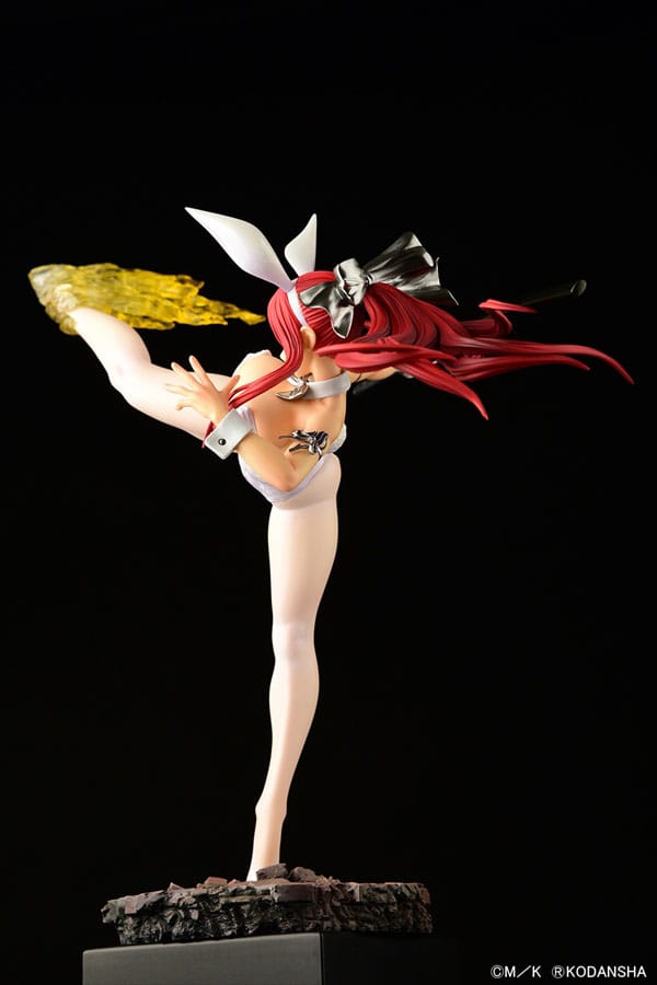 Fairy Tail - Erza Scarlet: High Kick White Bunny ver. - 1/6 PVC figur