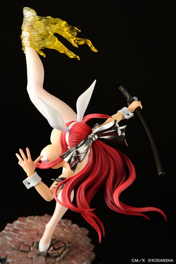 Fairy Tail - Erza Scarlet: High Kick White Bunny ver. - 1/6 PVC figur