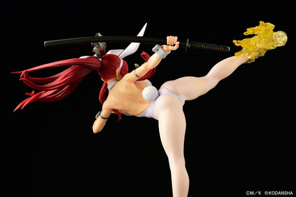 Fairy Tail - Erza Scarlet: High Kick White Bunny ver. - 1/6 PVC figur