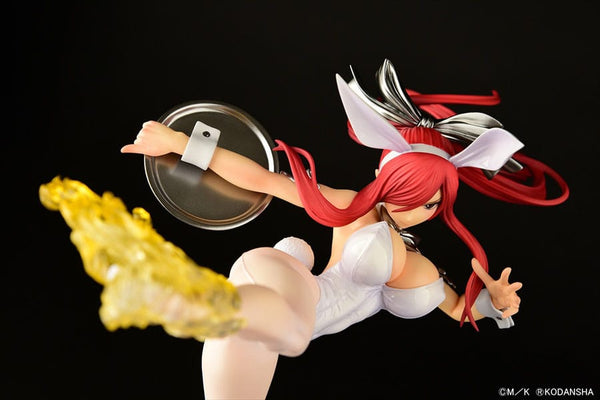 Fairy Tail - Erza Scarlet: High Kick White Bunny ver. - 1/6 PVC figur