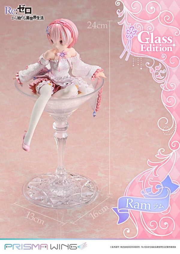 Re:ZERO - Ram: Glass Edition - PVC Statue 1/7 (24 cm)