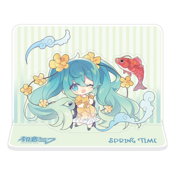 Vocaloid - Hatsune Miku: Spring Time Chibi Miku with Koi Ver. - Akryl Figur Standee (11 cm)