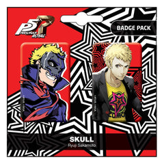 Persona 5 Royal - Skull / Ryui Sakamoto - Pin Badge 2-Pack