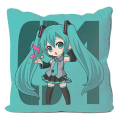 Vocaloid - Hatsune Miku - Pudebetræk (50 x 50 cm)