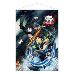 Demon Slayer: Kimetsu no Yaiba - Tanjiro Vs Enmu: Mugen Train Ver. - Wallscroll (50 x 70 cm)
