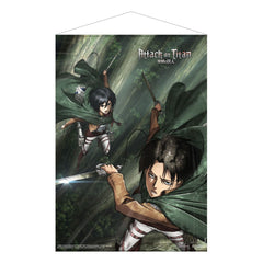 Attack on Titan - Mikasa & Levi - Wallscroll (50 x 70 cm)