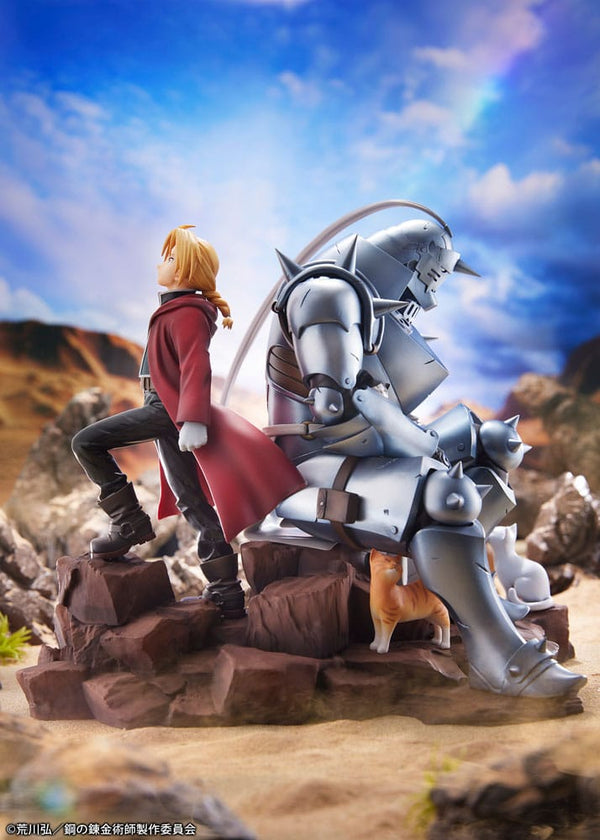 Fullmetal Alchemist: Brotherhood - Edward Elric & Alphonse Elric: With cat Ver. - PVC figur (Forudbestilling)