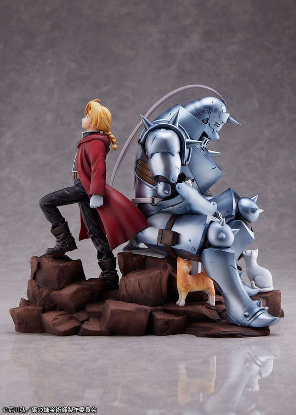Fullmetal Alchemist: Brotherhood - Edward Elric & Alphonse Elric: With cat Ver. - PVC figur (Forudbestilling)