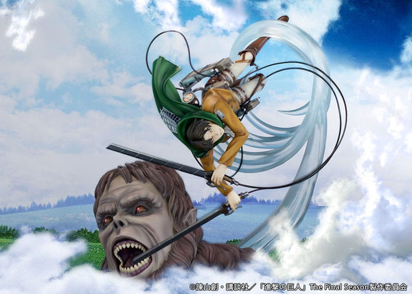 Attack on Titan - Levi vs Beast Titan Ver. - 1/7 PVC Figur